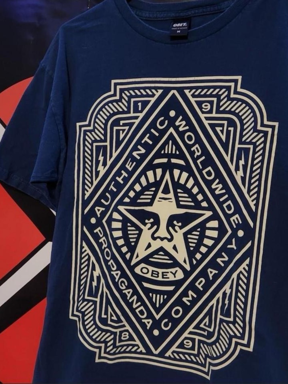 Y2k cyber grunge style obey shirt